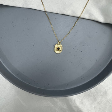 RADIANT BLACK ONYX PENDANT CHAIN