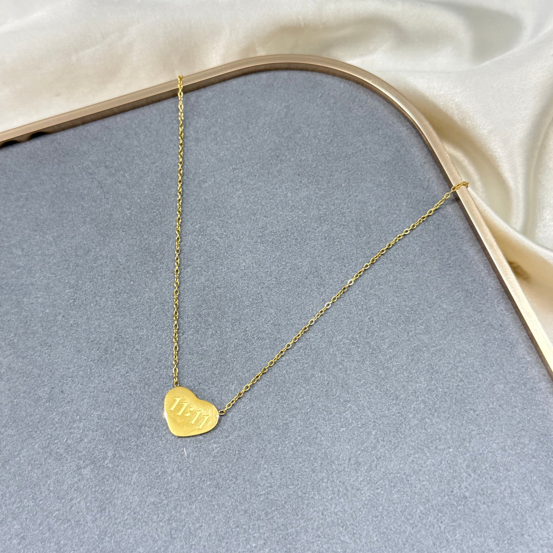 11:11 HEART NECKLACE