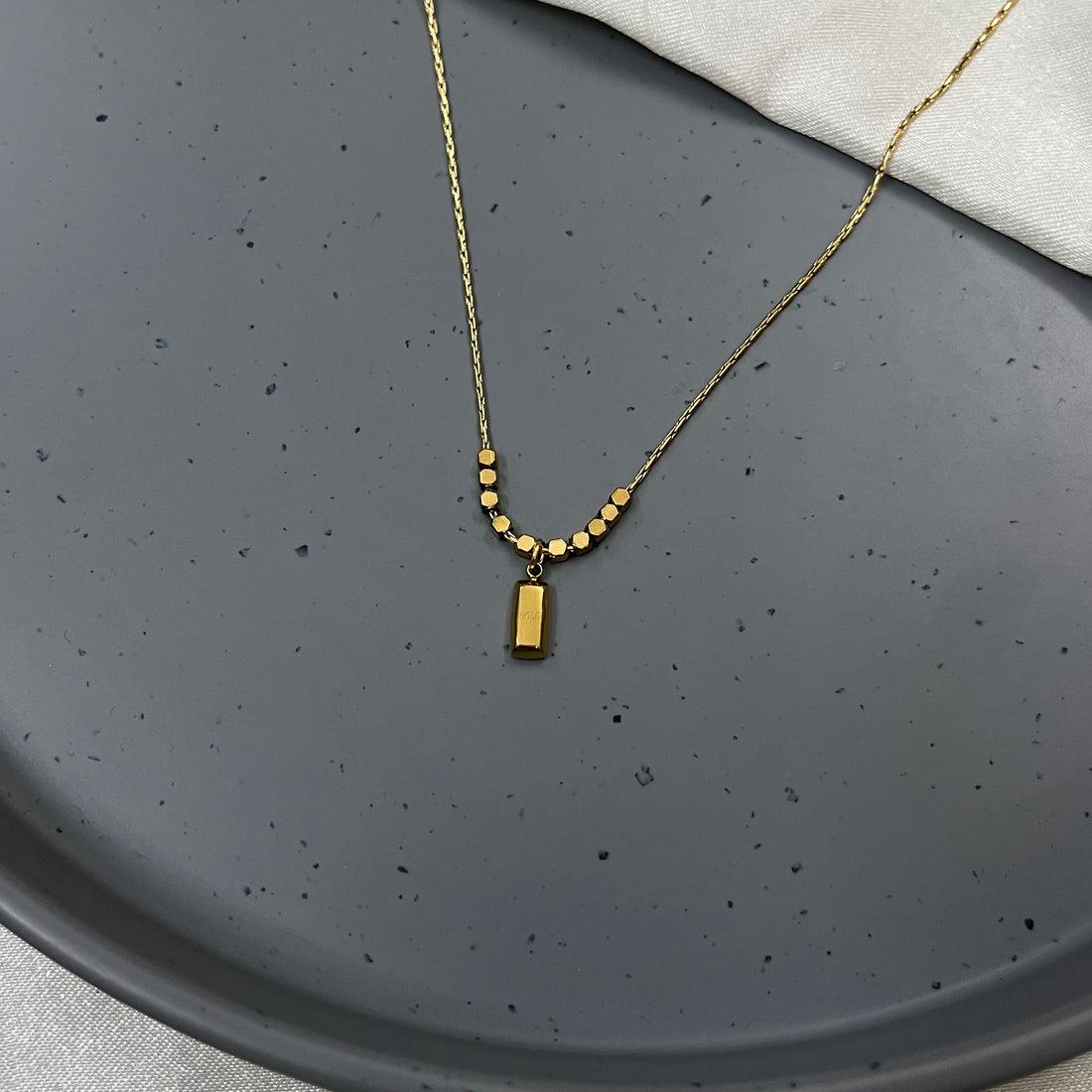 GOLD BAR NECKLACE