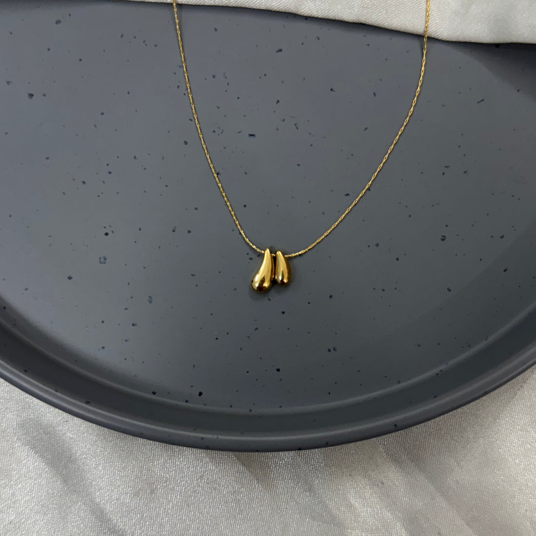 TWO DROP NECKLACE