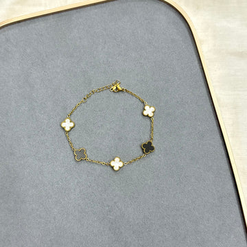 CLOVER REVERSIBLE CHAIN BRACELET