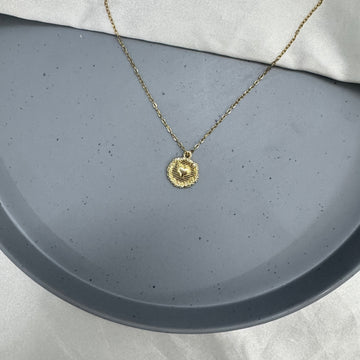 GOLD HEART MEDALLION PENDANT