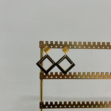 DOUBLE SQUARE EARRINGS