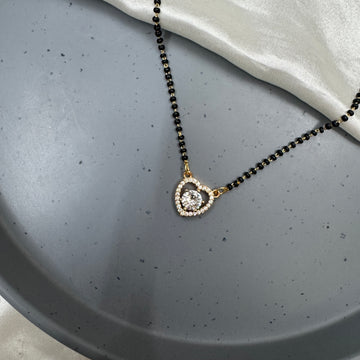 HEART MANGALSUTRA NECKLACE