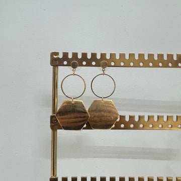 HEXAGON EARRINGS