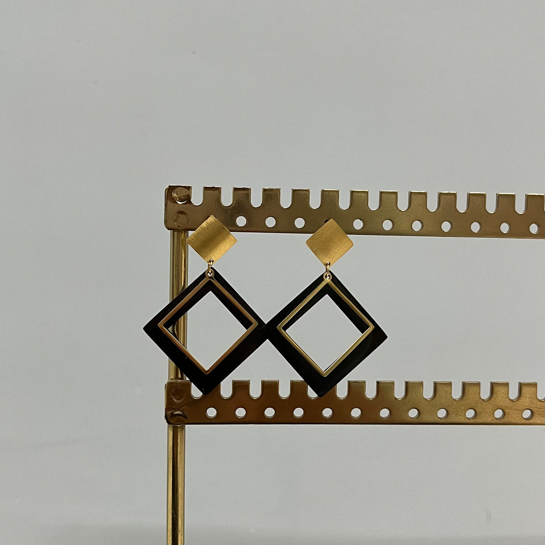 DOUBLE SQUARE EARRINGS