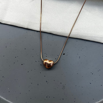 HEART ROSEGOLD PLATED CHAIN