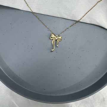 EXQUISITE BOW PENDANT CHAIN