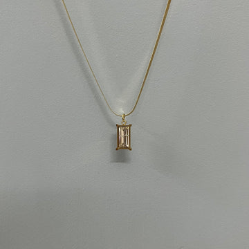 WHITE RHINESTONE NECKLACE