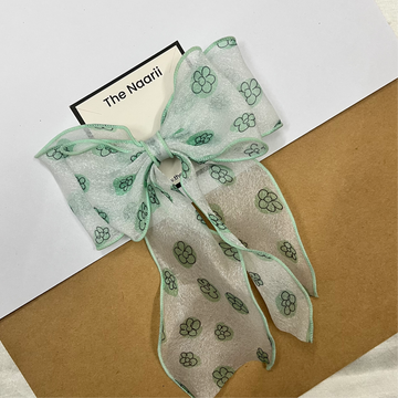 FLORAL HAIR BOWS