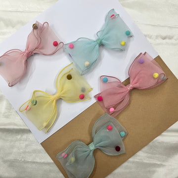 RIBBON DOT BOWS