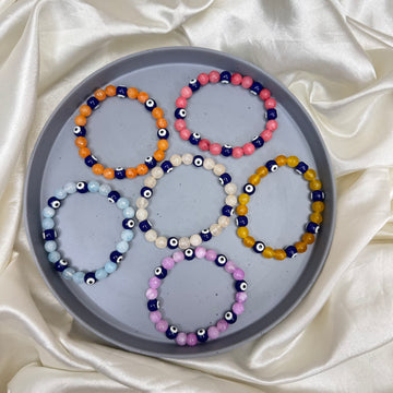 EVIL EYES MARBLE BEADS BRACELETS