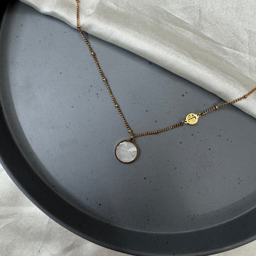 MOTHER OF PEARL SUNBEAM NECKLACE