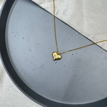 HEART ZICRON PENDANT CHAIN
