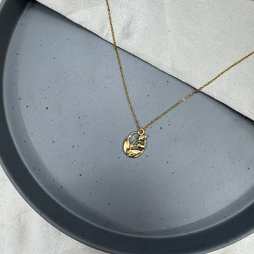 OVAL TULIP PENDANT CHAIN
