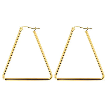 TRIANGLE HOOP EARRINGS