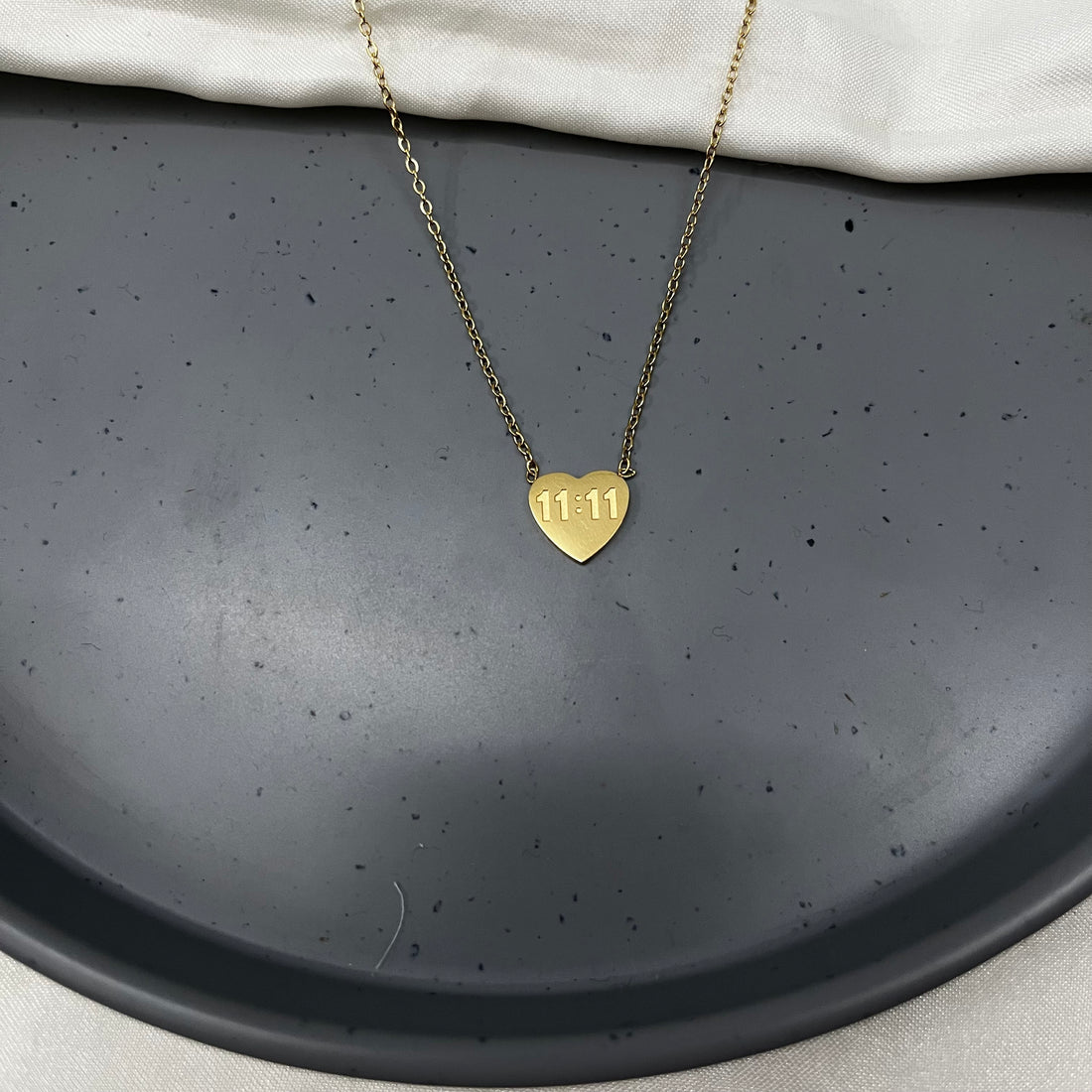 11:11 HEART NECKLACE