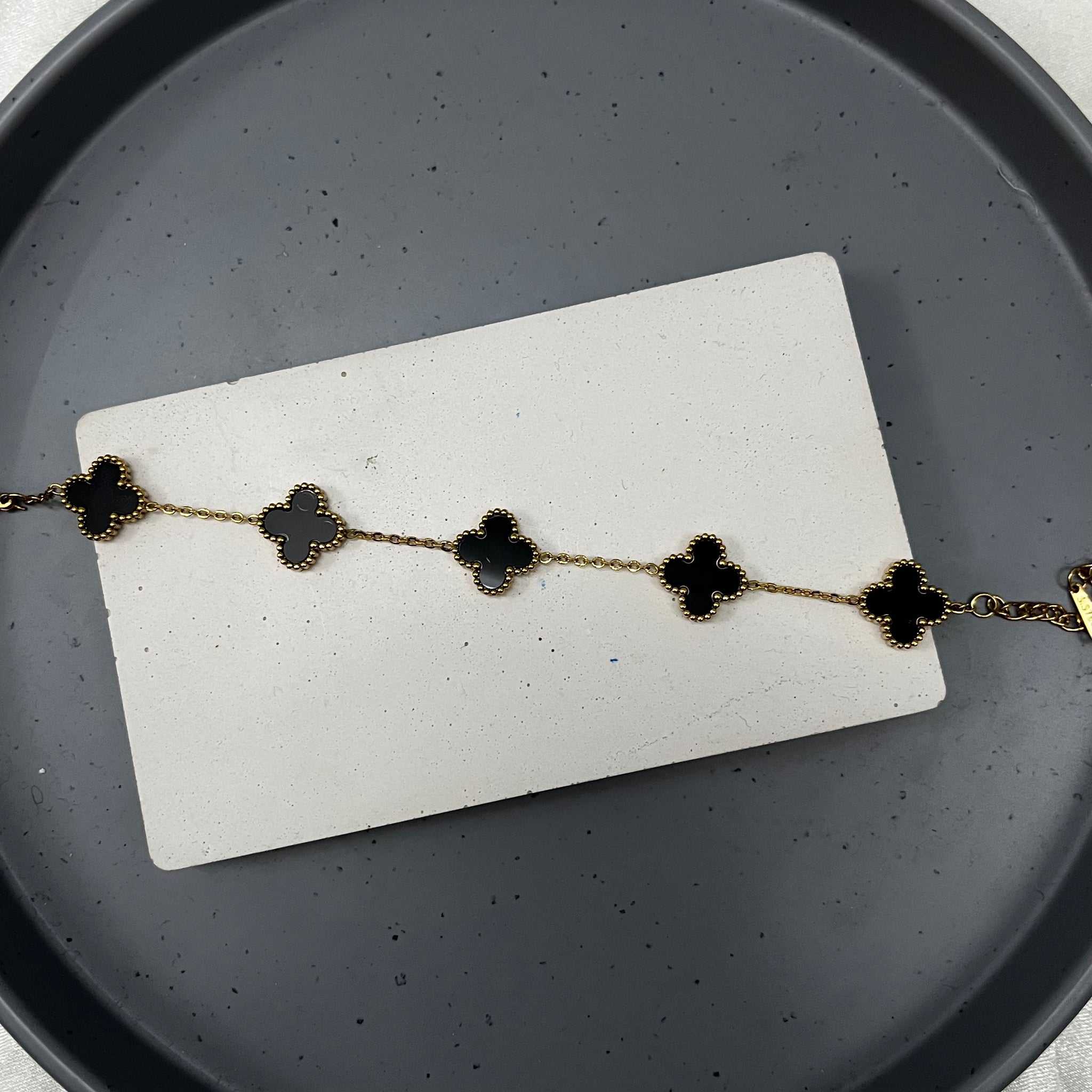 BLACK CLOVER CHAIN BRACELET