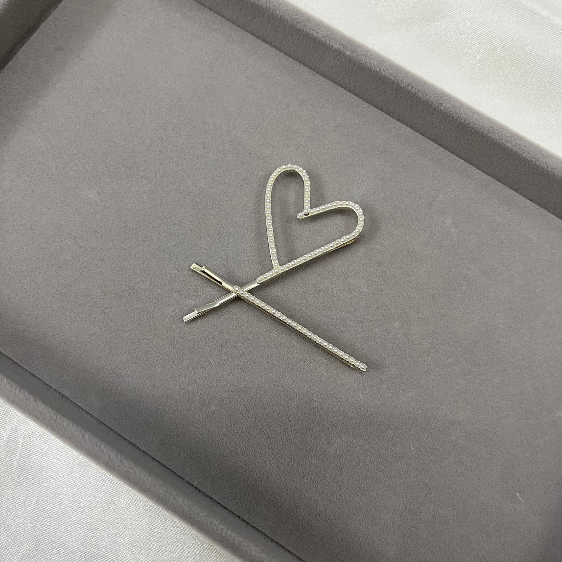 HEART SET OF 2 HAIR PIN