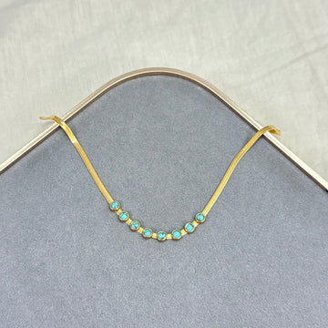 EYE CHARM NECKLACE - 18K Gold Plated