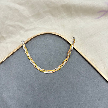 TRIPLE PLATING TWISTED CHAIN BRACELET