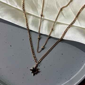 BLACK DOUBLE LAYERED CHAIN