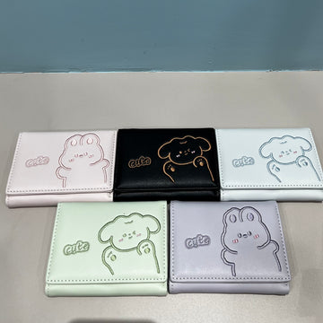 CUTE BEAR TRIFOLD WALLET