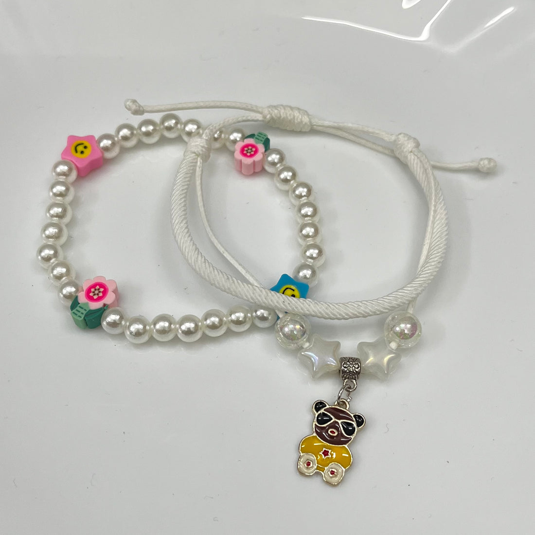 BEAR CHARM BEADS BRACELET