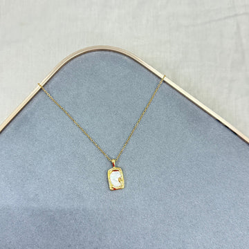 VINTAGE IRREGULAR SQUARE GEOMETRIC - 18K Gold Plated