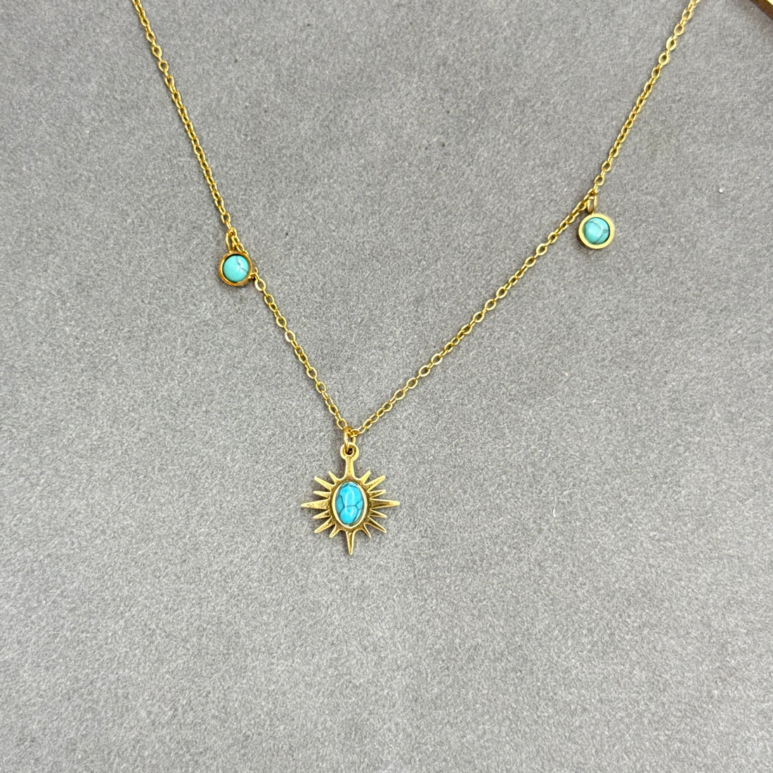 BLUE AURA NECKLACE