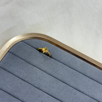 STAR 18K GOLD PLATED RING