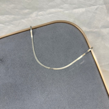 LONG SILVER SNAKE CHAIN