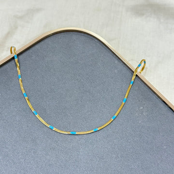 FLAT EVIL EYE SNAKE CHAIN