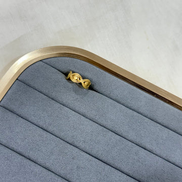 EVIL EYE PRESTON 18K GOLD PLATED RING