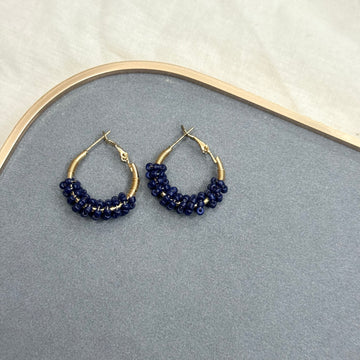 BEADED HOOP EARRINGS