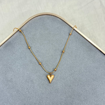 PUFFY HEART NECKLACE
