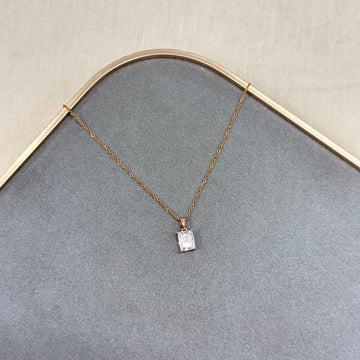 RECTANGULAR STONE NECKLACE