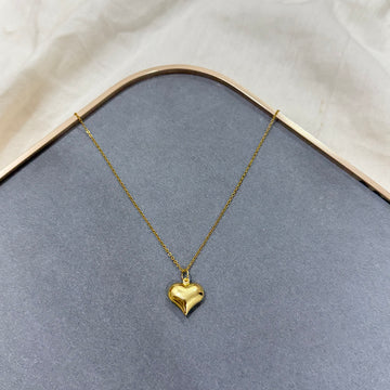 RUBANS HEART 18K GOLD PLATED NECKLACE