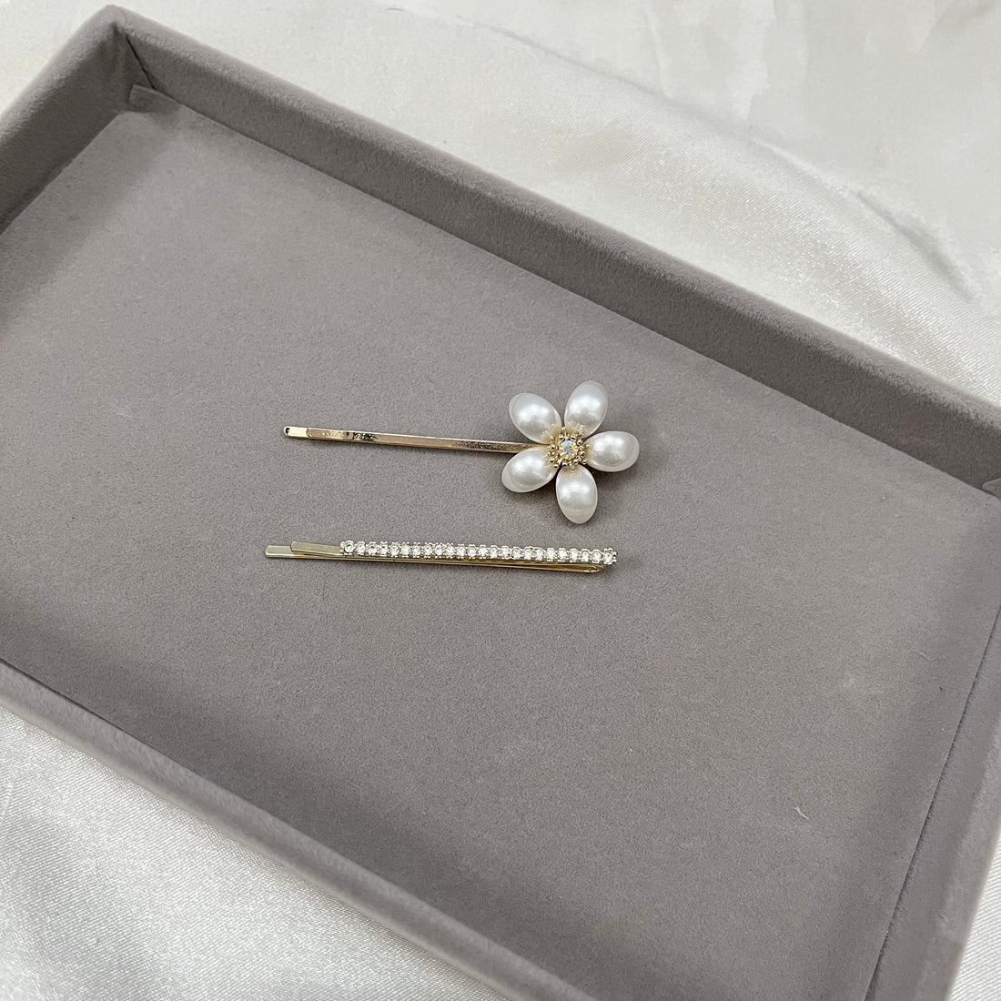 DIAMOND FLEUR SET OF 2 HAIR PIN