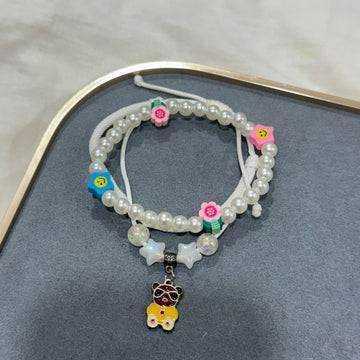 BEAR CHARM BEADS BRACELET