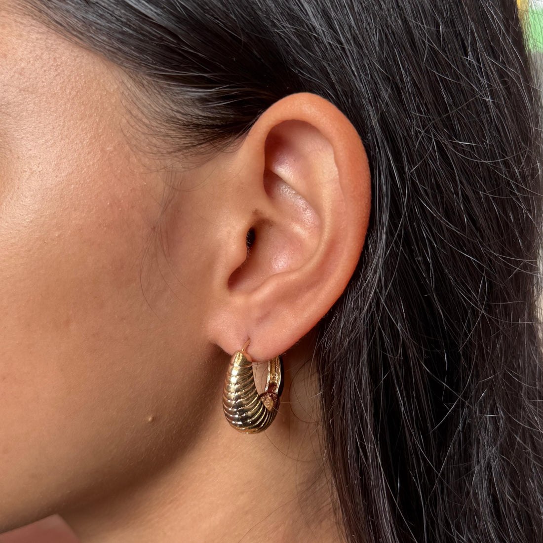 CIRCLE BAGGY EARRINGS
