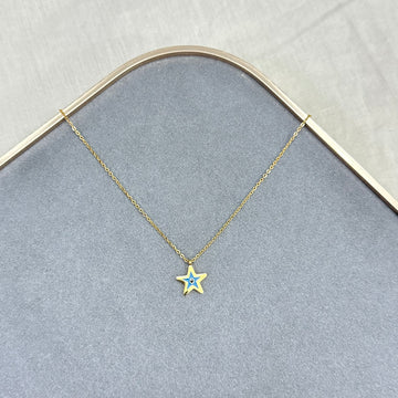 STAR EVIL EYE CHAIN - 18K Gold Chain