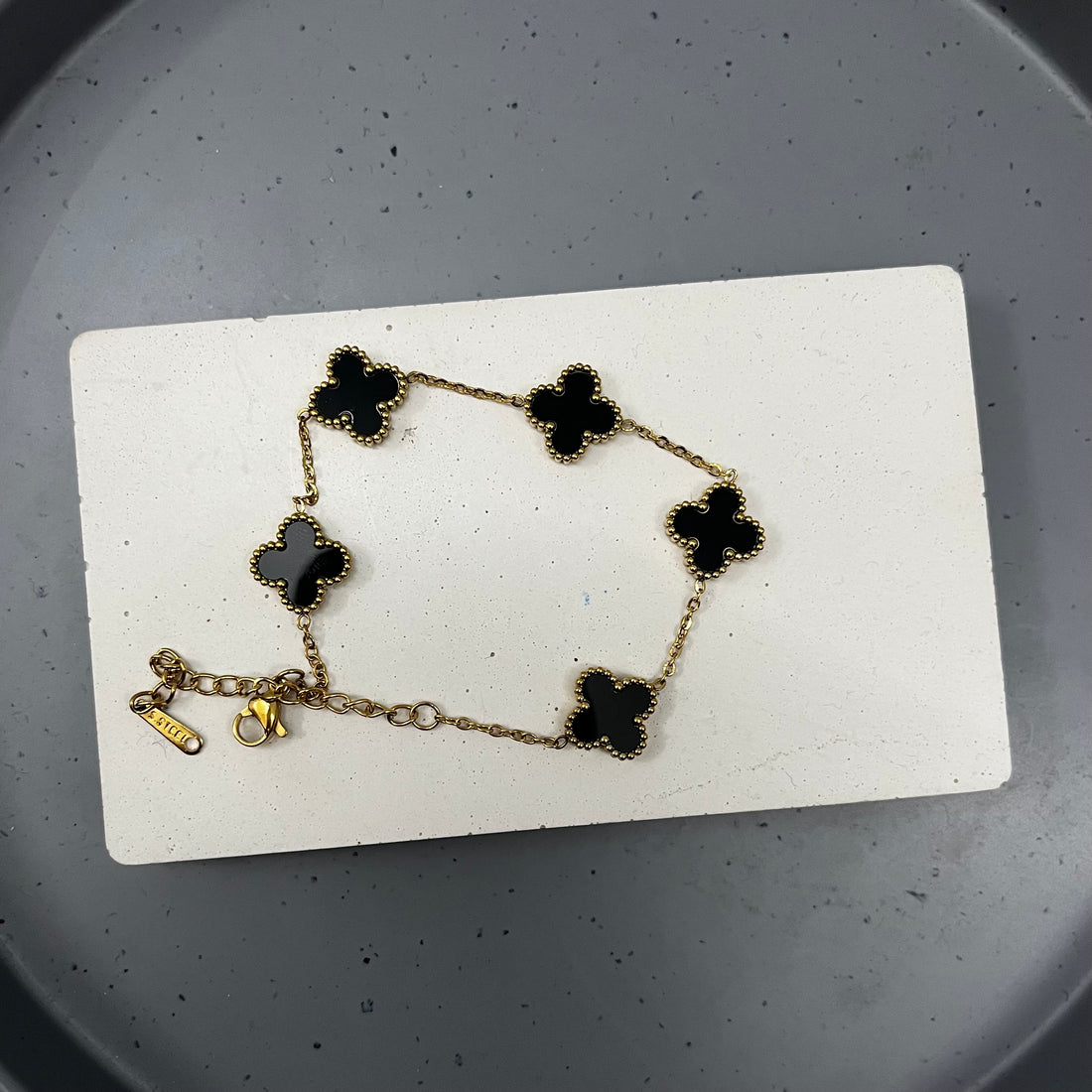 BLACK CLOVER CHAIN BRACELET