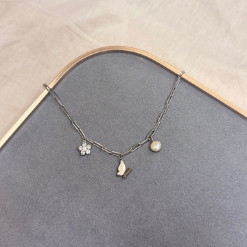 BUTTERFLY SILVER CHAIN BRACELET