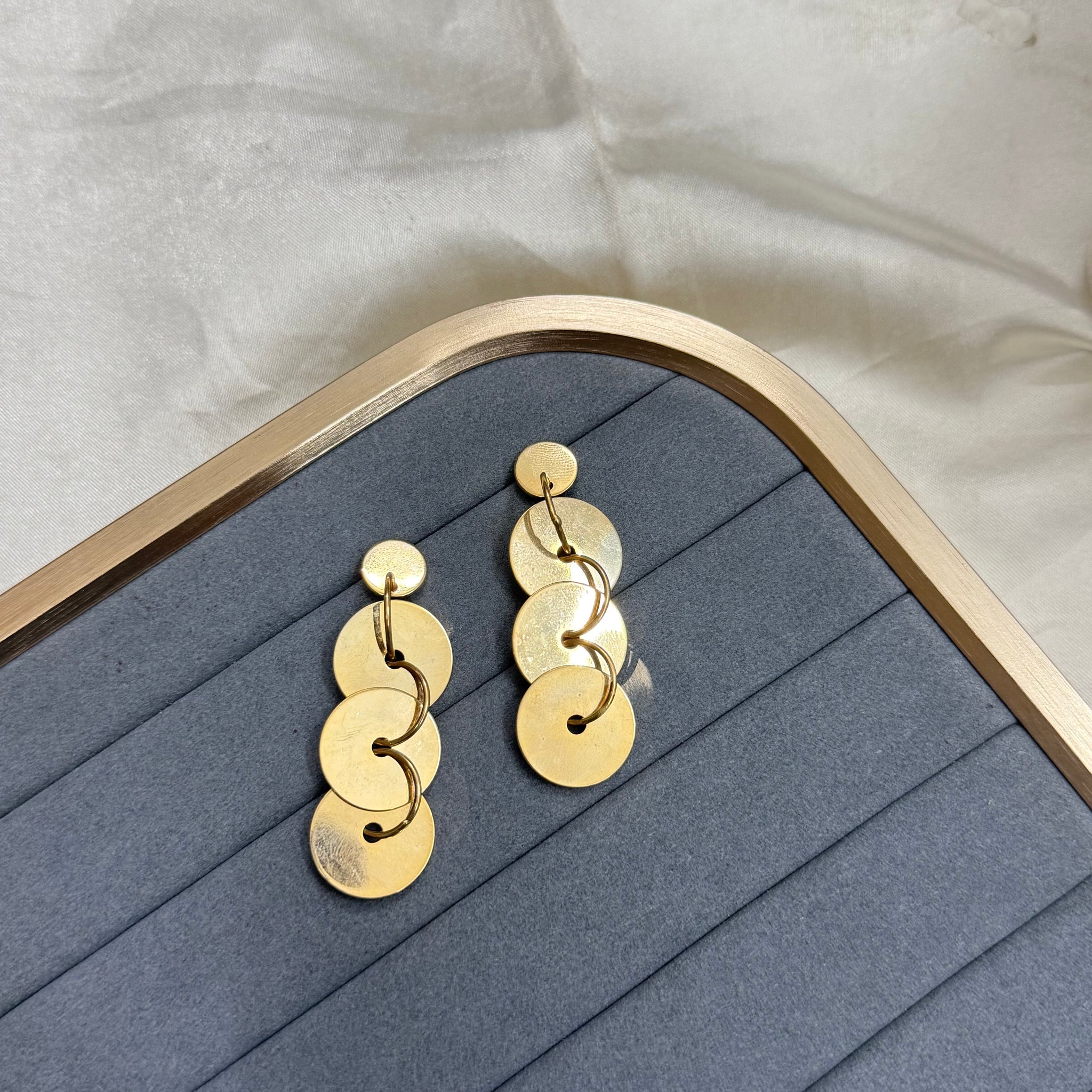 ROUND DANGLERS EARRINGS