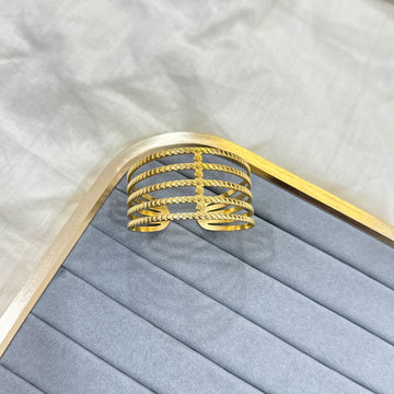 HOLLOW OUT 18K GOLD PLATED BRACELET