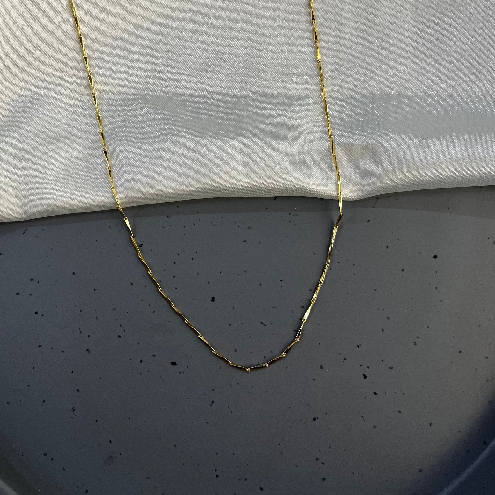 GOLD PLATED STERLING NECKLACE