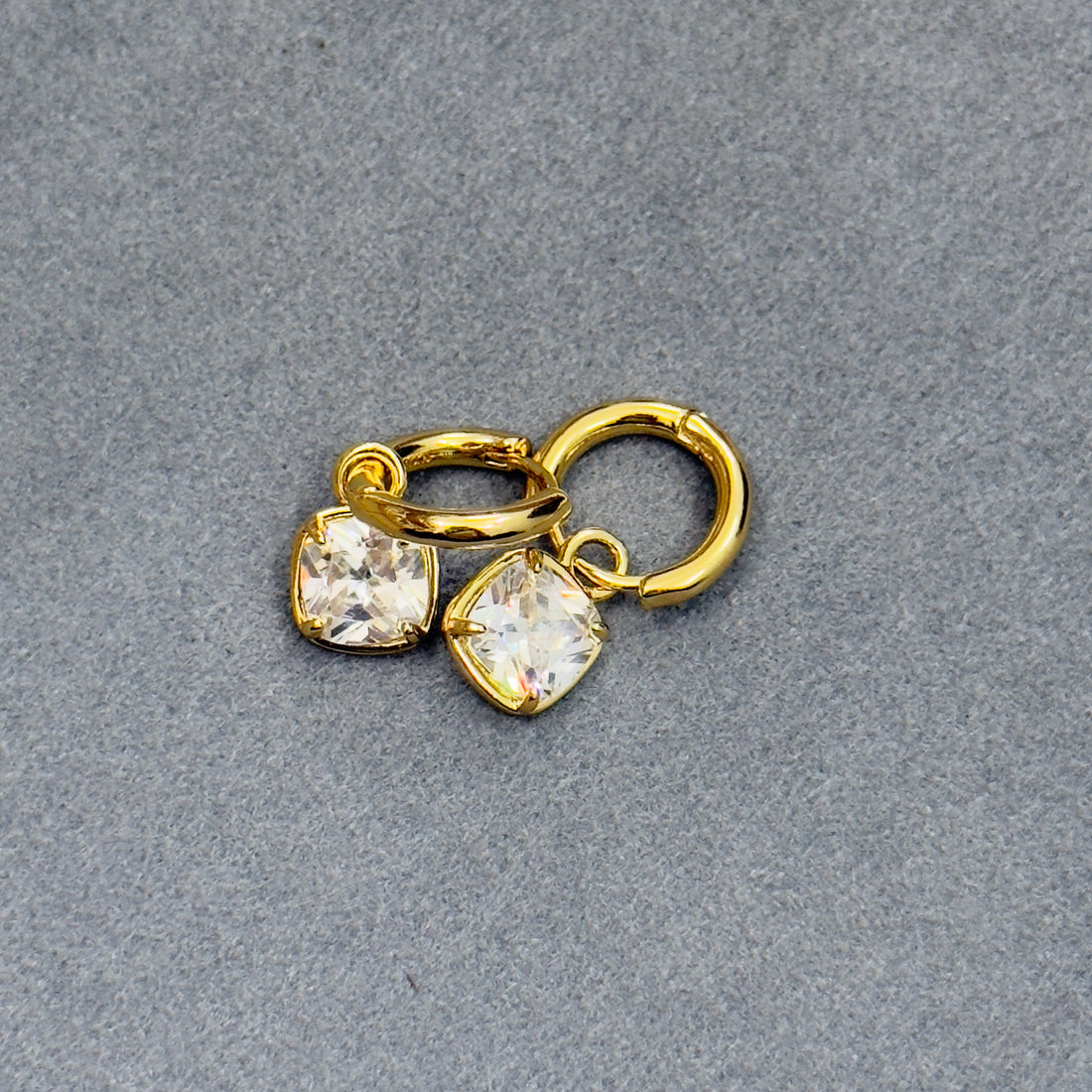 POSITIVE VIBE 18K GOLD PLATED HUGGIES