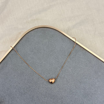 HEART ROSEGOLD PLATED CHAIN