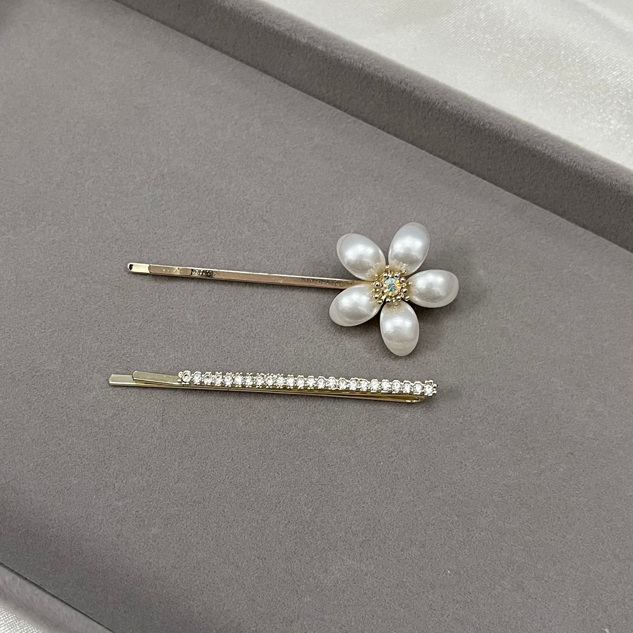 DIAMOND FLEUR SET OF 2 HAIR PIN